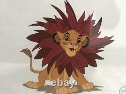 Disney Sericel Simba Le Roi Lion L'Événement de la Crinière Cel Encadré