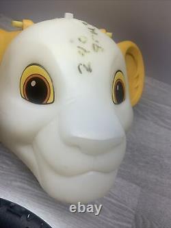 Disney Simba White Head Lunchbox Lion King. Prototype Très Rare. S'il Vous Plaît Lire