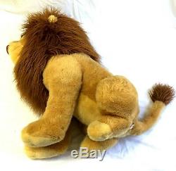 Disney Store 32 Jumbo Simba Large - Peluche Rembourrée Mufasa Le Roi Lion - Rare