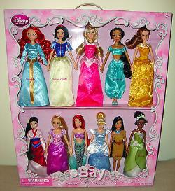 Disney Store Collection De 12 Poupilles Classic Princessic Avec 11 Dolls- Ariel, Cinderella +