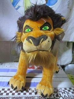 Disney Store Japon Le Roi Lion Scar Big Plush Doll Villans H27cm(10.62in) Nouveau