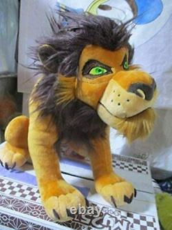 Disney Store Japon Le Roi Lion Scar Big Plush Doll Villans H27cm(10.62in) Nouveau