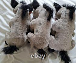 Disney Store Le Roi Lion – Lot de peluches estampillées des hyènes Shenzi, Banzai et Ed