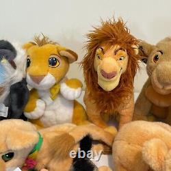 Disney Store Lion King Lot Simba's Pride Kovu Nala Pumbaa Ed Beanbag Plush Lot