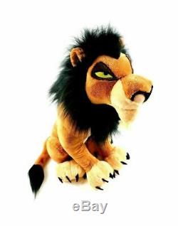 Disney Store Scar Animal En Peluche En Peluche Le Roi Lion Grand 18 Stamped 2011 Rare