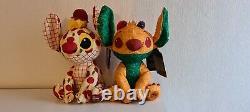 Disney Store Stitch Crashes Peluche Lady And The Tramp & The Lion King 2/12 & 3/12