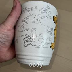 Disney Store Tasse à café / mug classique Simba Le Roi Lion, croquis animateur animé, neuf