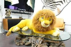 Disney The Lion King Adulte Simba Mufasa Peluche Vtg Jumbo Rare 44 Douglas Co. Inc