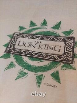 Disney The Lion King T Shirt Vintage Single Stitch Simba Nala Film Promo Sz XL