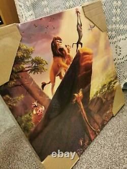 Disney The Lion King (canvas) Thomas Kinkade (inc. Cert De L'authenticité)