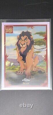 Disney Topps Chrome 2024 Réfracteurs THE LION KING 30 INSERT SCAR