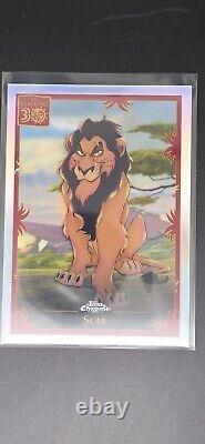 Disney Topps Chrome 2024 Réfracteurs THE LION KING 30 INSERT SCAR