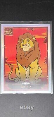 Disney Topps Chrome 2024 Réfracteurs THE LION KING 30 MUFASA INSERT