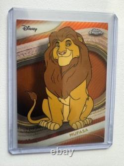 Disney Topps Chrome 2025 Mufasa Roi Lion Réfracteur Orange # /25