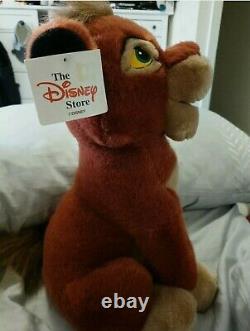 Disney Vtg Retro Lion King Sitting Kovu Ultra Rare Plush Toyl New Avec Des Étiquettes