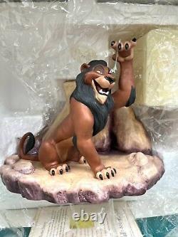 Disney Wdcc Le Lion King Scar Life N'est Pas Juste, Est-ce Figurine Avec Box & Coa
