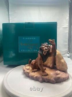 Disney Wdcc Le Lion King Scar Life N'est Pas Juste, Est-ce Figurine Avec Box & Coa 521