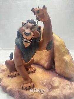 Disney Wdcc Le Lion King Scar Life N'est Pas Juste, Est-ce Figurine Avec Box & Coa 521