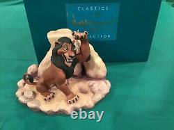 Disney Wdcc Lion King Scar Dealer Display La Vie N’est Pas Juste, Est-ce Box / Coa