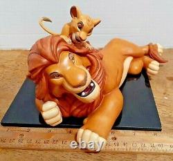 Disney Wdcc Simba Mufasa Le Roi Lion Hommage Série Pals Forever