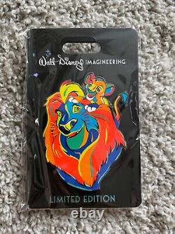 Disney Wdi Mufasa & Simba Color Splash Le 250 Pin Le Roi Lion