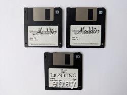 Disney's Aladdin IBM PC 3.5 Big Box Complet + La Démo du Roi Lion Rare Collectionneur