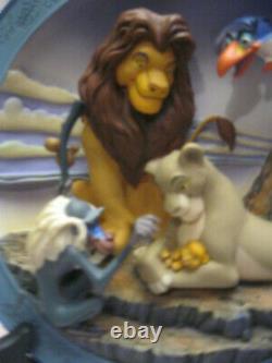 Disney’s The Lion King 3d Plate Set Of Four Lmtd. Ed. Mint