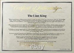 Disney's The Lion King Ltd Ed Cel. Nala & Simba Ont Recréé Cel First Love