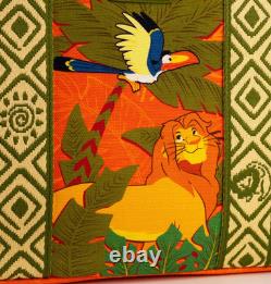 EXCLUSIF Loungefly Disney Le Roi Lion Simba Rafiki Sac fourre-tout bandoulière animaux NWT