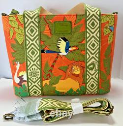 EXCLUSIF Loungefly Disney Le Roi Lion Simba Rafiki Sac fourre-tout bandoulière animaux NWT