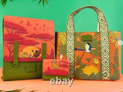 EXCLUSIF Loungefly Disney Le Roi Lion Simba Rafiki Sac fourre-tout bandoulière animaux NWT