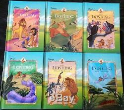 Ensemble De Livres Pour Enfants Le Roi Lion De Disney 1-6 1994 Couverture Cartonnée Vintage