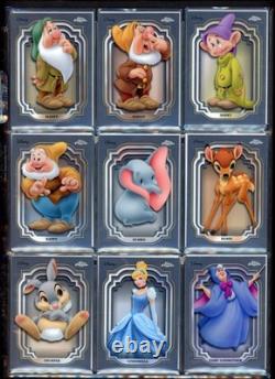 Ensemble complet de cartes de base Topps Chrome Disney 0-200 + pack Le Roi Lion NM Mickey