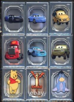 Ensemble complet de cartes de base Topps Chrome Disney 0-200 + pack Le Roi Lion NM Mickey