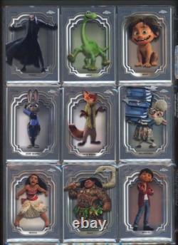 Ensemble complet de cartes de base Topps Chrome Disney 0-200 + pack Le Roi Lion NM Mickey