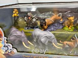 Ensemble de 18 figurines Lion King Mega de Disney Store, neuf.