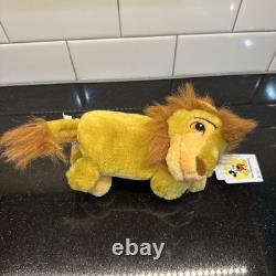 Ensemble de 6 bracelets en peluche VTG années 1990 Disney World Le Roi Lion Neuf NWT Rare ! 8C