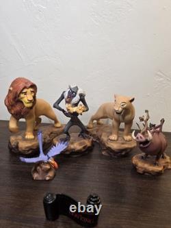 Ensemble de 6 pièces WDCC Disney Le Roi Lion 5ème Anniversaire RARE Sans COA