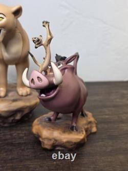 Ensemble de 6 pièces WDCC Disney Le Roi Lion 5ème Anniversaire RARE Sans COA