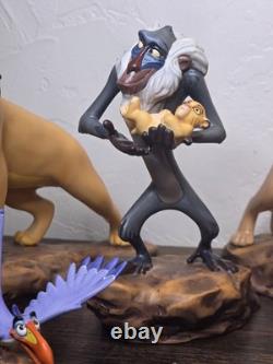 Ensemble de 6 pièces WDCC Disney Le Roi Lion 5ème Anniversaire RARE Sans COA