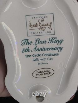 Ensemble de 6 pièces WDCC Disney Le Roi Lion 5ème Anniversaire RARE Sans COA