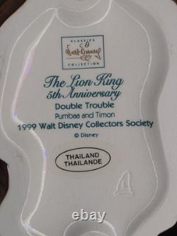 Ensemble de 6 pièces WDCC Disney Le Roi Lion 5ème Anniversaire RARE Sans COA
