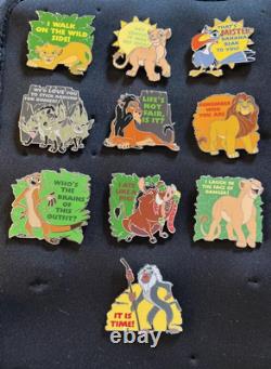 Ensemble de Pin's Disney Le Roi Lion 25e Anniversaire Mystère Complet