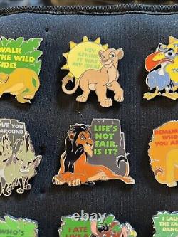 Ensemble de broches Disney Le Roi Lion pour le 25ème anniversaire - Collection Mystère Complète