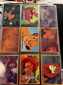 Ensemble de cartes Disney Le Roi Lion SKYBOX avec reliure contenant plus de 100 cartes pop-up, en relief et plus encore