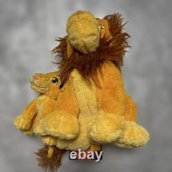 Ensemble de peluches Simba et Mufasa du Roi Lion Disney, collectionnable