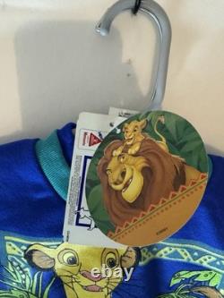 Ensemble de pyjama pour tout-petit Disney Le Roi Lion vintage des années 90, pantalon Simba 2T, pull 3T, neuf avec étiquettes.