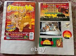 Ensemble massif de figurines vintage du Roi Lion, jouets, livres d'autocollants, affiche, badge en émail, etc.