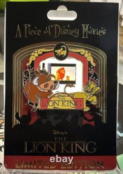 Épingle de film Disney, morceau de pellicule PODM LE2000 Le Roi Lion Mufasa et Simba (A)