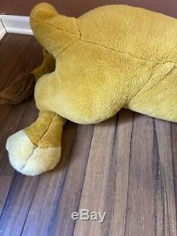 Euc Douglas Co Disney Nestle Énorme Jumbo Roi Lion En Peluche Simba 90 Mufasa Plus
